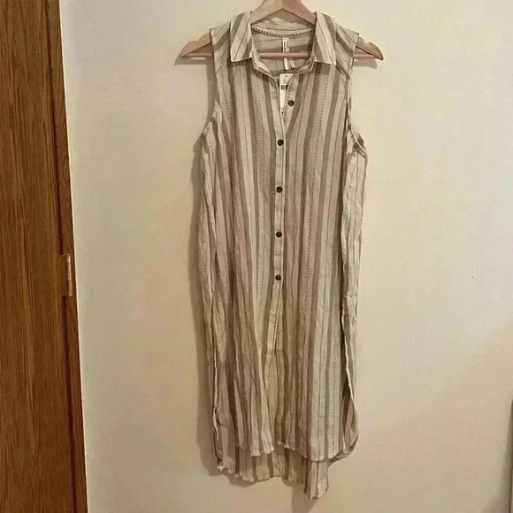 NWT Anthropologie Sleeveless Collared Dress - Picture 1 of 10